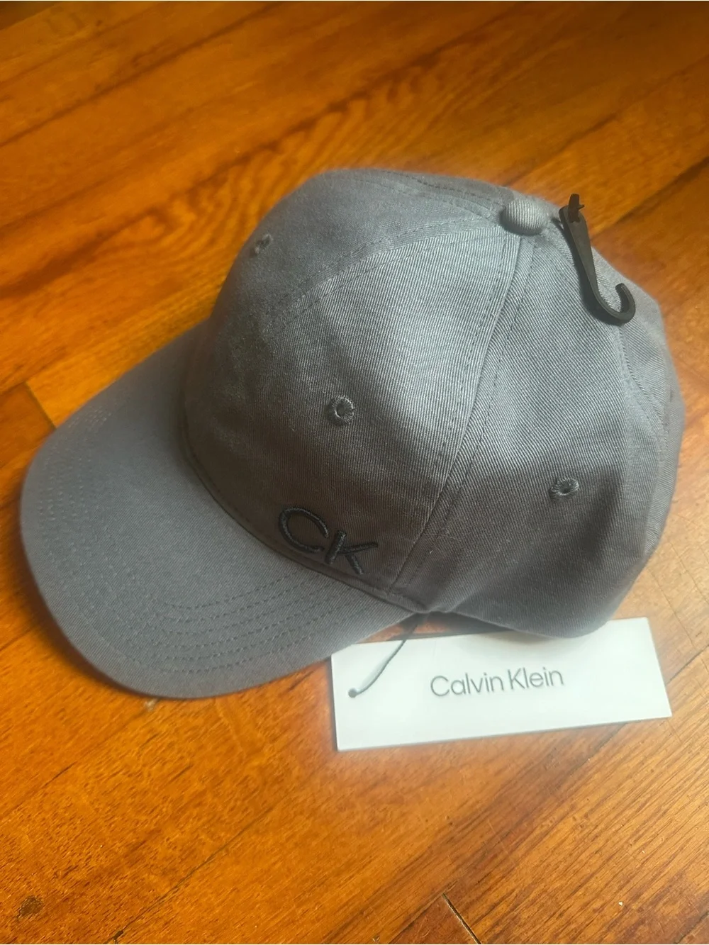 Calvin Klein women baseball cap grey With Blue accents inside logo